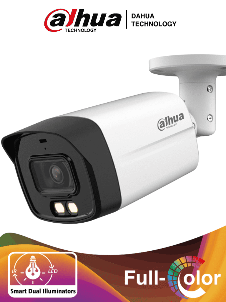 DAHUA HAC-HFW1801TLMN-IL-A - Camara Bullet 4k/ Iluminador Dual Inteligente + Full Color/ Lente de 2.8 mm/ 106 Grados de Apertura/ Microfono Integrado/ 40 Metros de Iluminación IR y Visible/ WDR Real de 120 dB/ IP67/ DAHUA HAC-HFW1801TLMN-IL-A - Camara Bullet 4k/ Iluminador Dual Inteligente + Full Color/ Lente de 2.8 mm/ 106 Grados de Apertura/ Microfono Integrado/ 40 Metros de Iluminación IR y Visible/ WDR Real de 120 dB/ IP67/